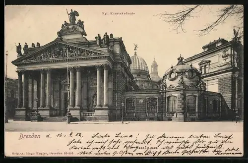 AK Dresden, Königliche Kunstakademie