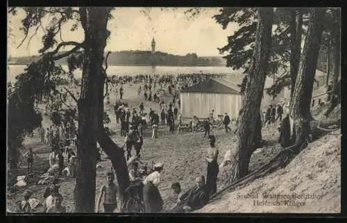 AK Berlin-Wannsee, Seebad Wannsee Beelitzhof, Inh. Heinrich Krüger