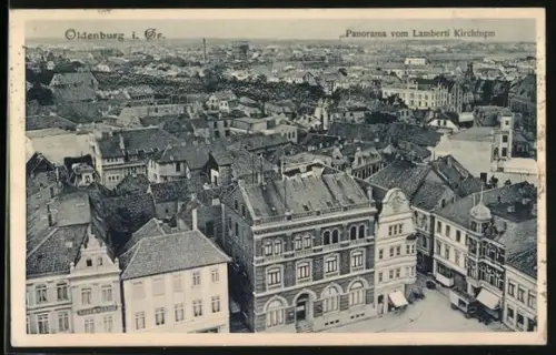 AK Oldenburg i. Gr., Panorama vom Lamberti Kirchturm