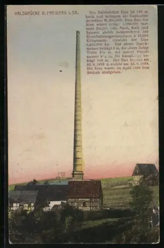 AK Freiberg i. Sa., Halsbrücker Esse