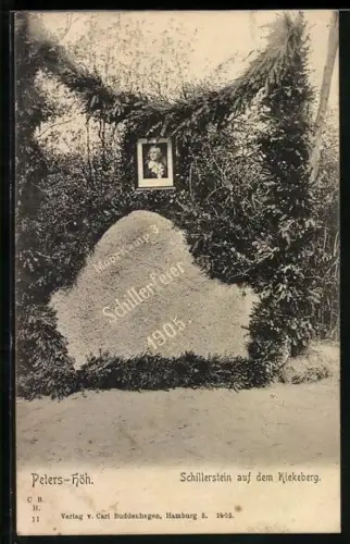 AK Ehestorf /Haake, Peters-Höh, Schillerstein auf dem Kiekeberg