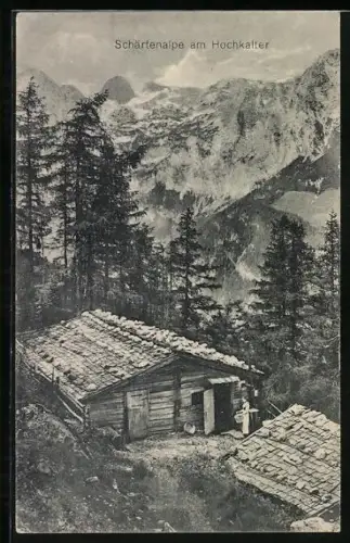 AK Ramsau /Berchtesgaden, Gasthof Schärtenalm am Hochkalter
