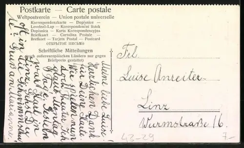 AK Auf dem Parksee, Deutscher Mädchenkalender 1908