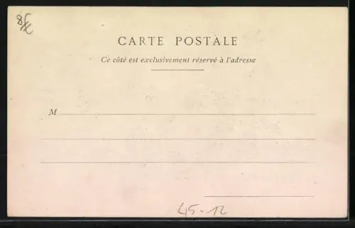 Künstler-AK Mann schiebt eine Dame in einem Schwan-Schlitten über das Eis