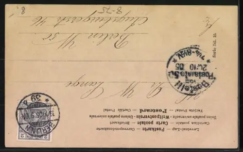 Foto-AK Zwei Fischer ziehen ihr Netz an Land