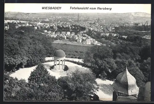 AK Wiesbaden, Totalansicht vom Neroberg