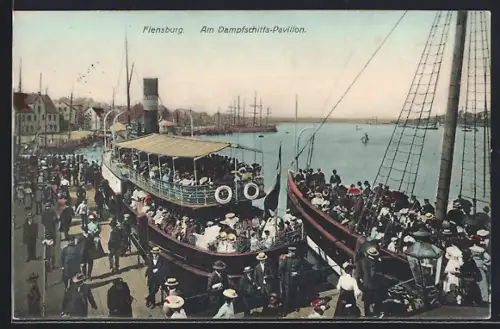 AK Flensburg, Am Dampfschiffs-Pavillon