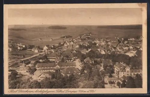 AK Bad Dürrheim, Ortsansicht aus der Vogelschau