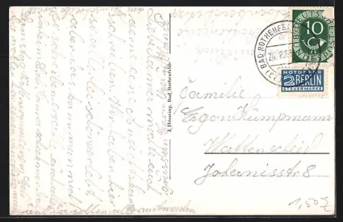 AK Bad Rothenfelde, Kurpark, Badehaus, Saline