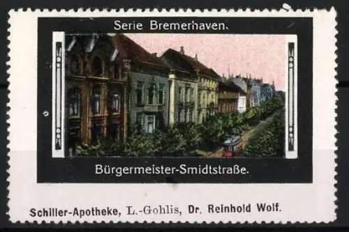 Reklamemarke Bremerhaven, Bürgermeister-Smidtstrasse, Strassenansicht