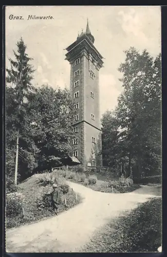AK Graz, Blick zur Hilmwarte