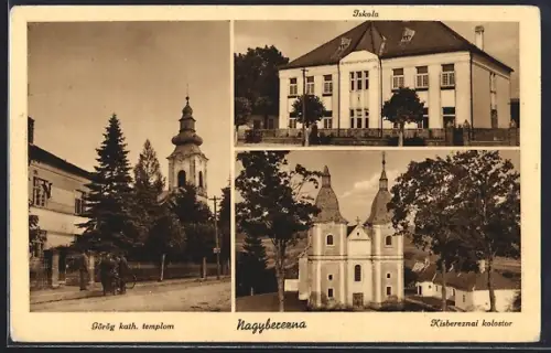 AK Nagyberezna, Görög kath. templom, Iskola, Kisbereznai kolostor