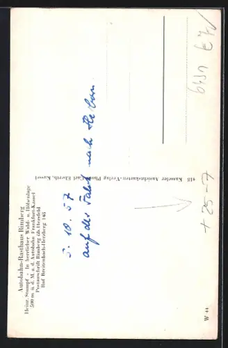 AK Rimberg / Breitenbach, Autobahn-Rasthaus Rimberg, Innenansicht, Mädchen tanzen Reigen