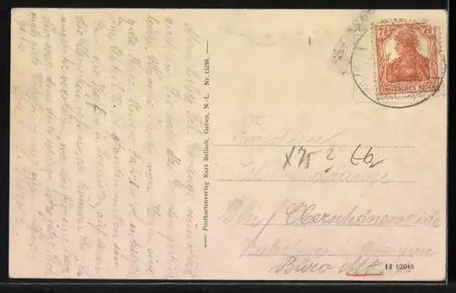 AK Lagow, Blick vom Schlossturm