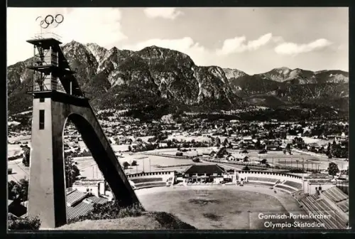 AK Garmisch-Partenkirchen, Blick auf das Olympia-Skistadion