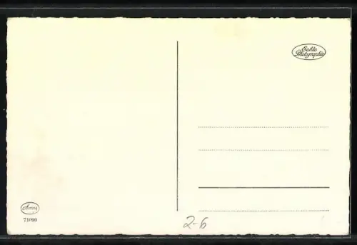 AK Dame mit einem Brief, Briefmarken in verschiedenen Positionen