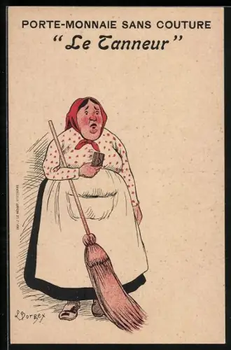 Lithographie Porte-Monnaire sans Couture Le Tanneur