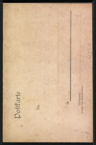 Lithographie Umzug beim Schützenfest