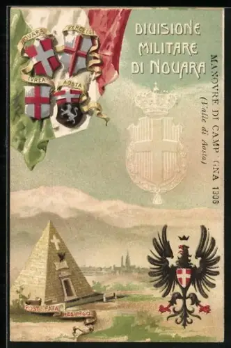 Künstler-AK Diuisione Militare di Nouara