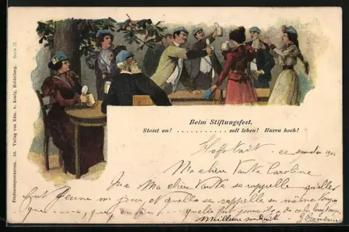 AK Studentische Szene beim Stiftungsfest, Stosst an!