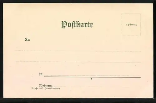 AK Festauffahrt, Studenten bei einem Umzug, Fahnen