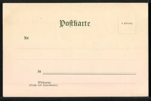 Lithographie Aufdringliche Herren der studentischen Szene nehmen junge Frauen ins Kreuzfeuer