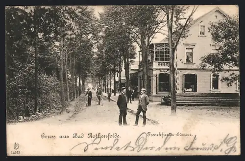 AK Bad Rothenfelde, Partie in der Frankfurter Strasse