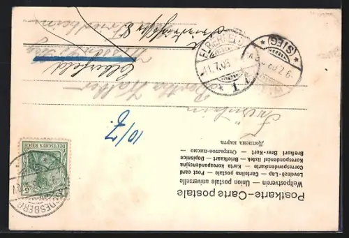 AK Godesberg, Frauenheim in der Rheinallee, Ruine Godesberg