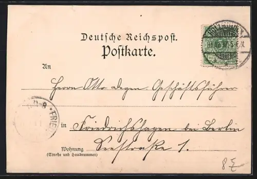 AK Holzminden, Baugewerkschule, Haarmann-Denkmal, Teich