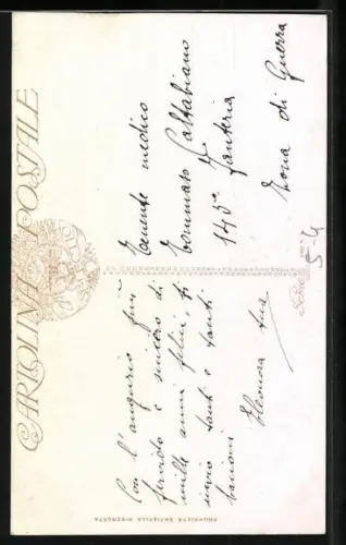 Künstler-AK Soldat in Uniform mit seiner Geliebten, Ortsansicht