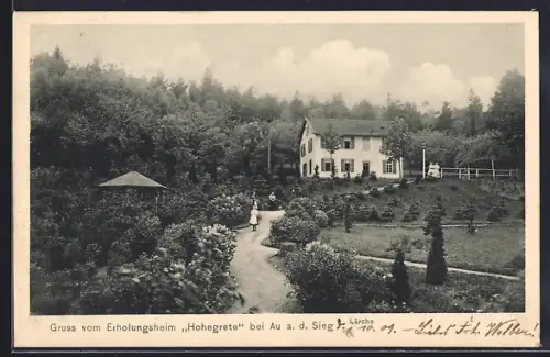 AK Pracht / Sieg, Kurheim Hohegrete aus der Vogelschau