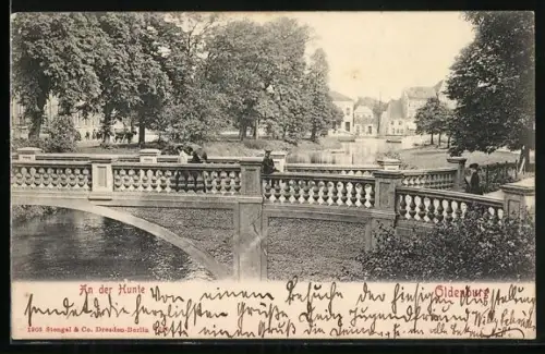 AK Oldenburg / O., An der Hunte