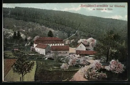 AK Eisenberg / Thüringen, Amtsschreibermühle im Mühltal