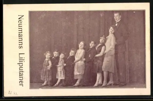 AK Neumanns Liliputaner, Orgelpfeifen-Gruppenbild