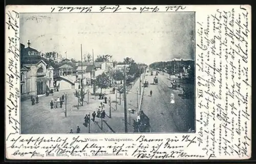 AK Wien, Volksprater, Strassenbahn
