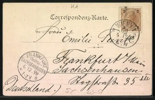 AK Wien, Volksprater, Strassenbahn