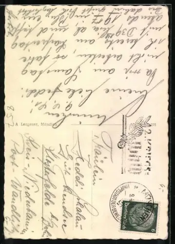 AK Münchner Kindl mit Bierkrug