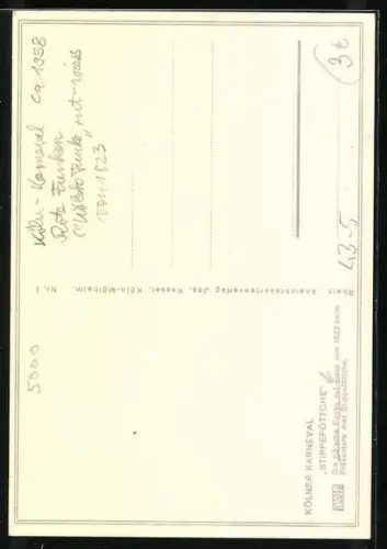 AK Köln, Jecken feiern auf dem Karneval