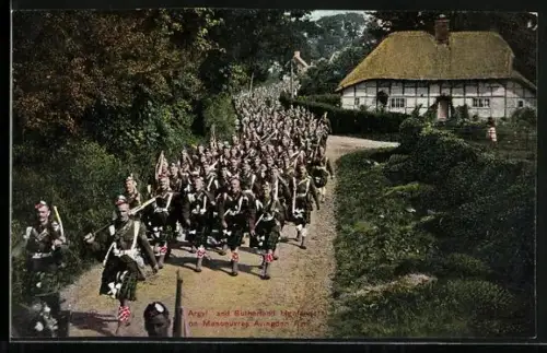 AK Avingdon Park, Argyl and Sutherland Highlanders on manoeuvres
