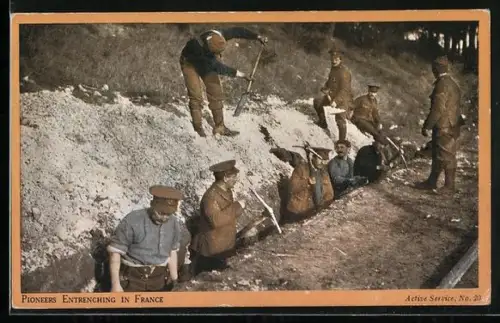 AK Pioneers entrenching in France
