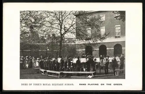 AK Duke of York`s Royal Military School, Band playing on the green