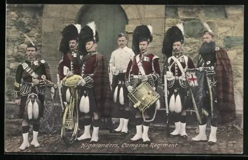 AK Highlanders, Cameron Regiment, schottische Männer