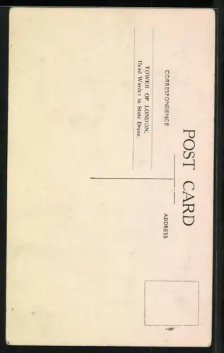 AK London, Tower of London, Head Warder in State Dress, Britischer Soldat