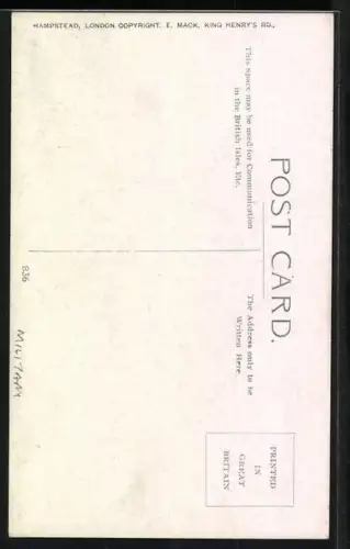 AK Fran denkt an britischen Soldaten