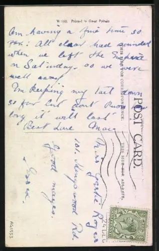 AK Britische Soldaten bei Frau vor der Tür