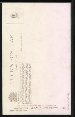 AK Britischer Soldat mit Trompete und Bärenfellmütze, Grenadier Guards Bugler