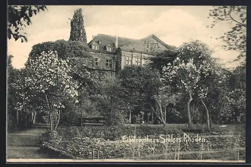 AK Rhoden / Hess., Schloss, Schlosspark