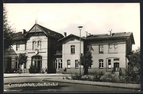 AK Coswig-Anhalt, Am Bahnhof