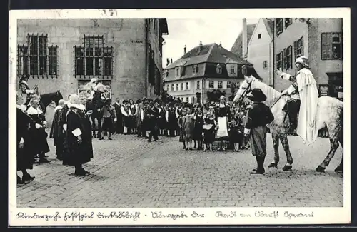 AK Dinkelsbühl, Kinderzeche Festspiel, Übergabe der Stadt