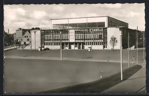 AK Kiel, Ostseehalle mit Strassenpartie